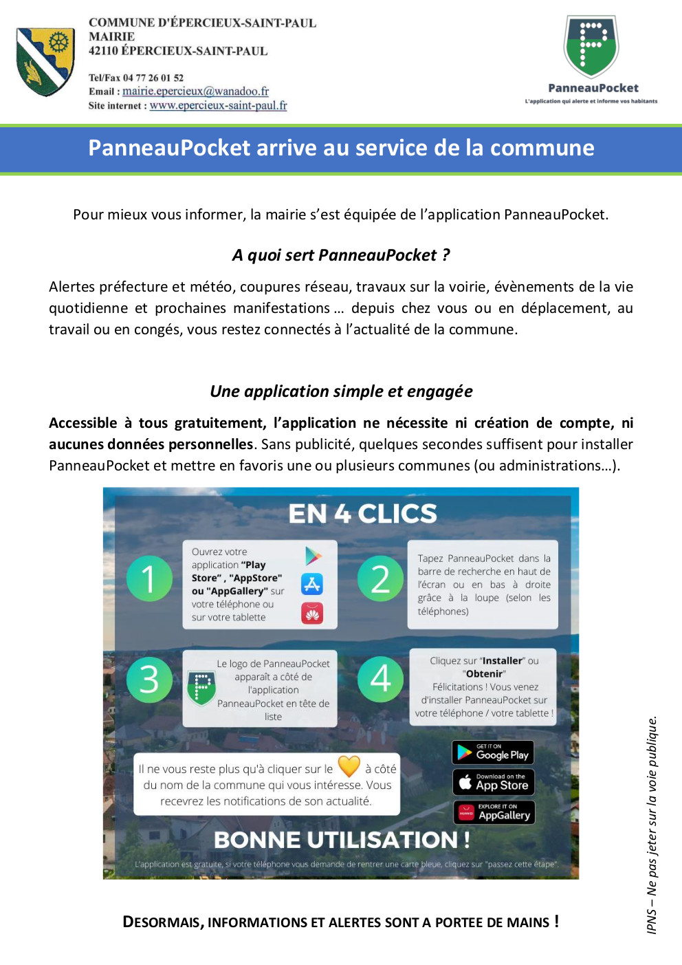 Epercieux Tract panneaupocket 1